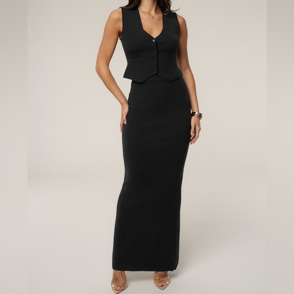 JLUXLABEL Cassidy 2 piece suit set in BLACK BNWT (size small)